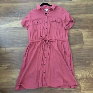 Short Sleeved Utility Dress